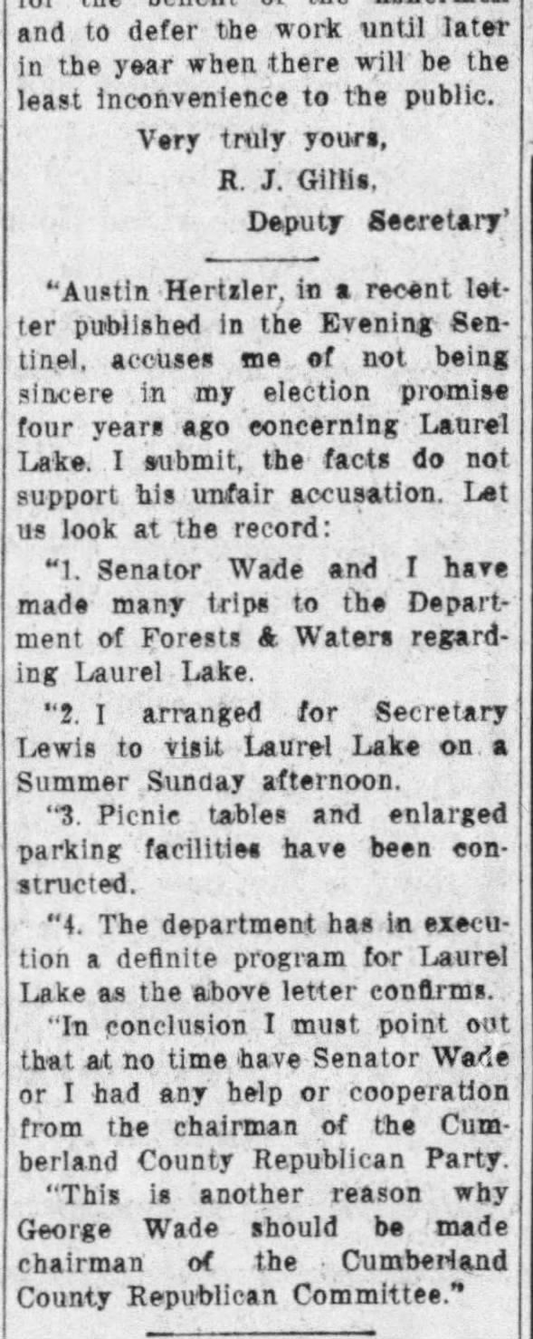 Clipping from The Sentinel